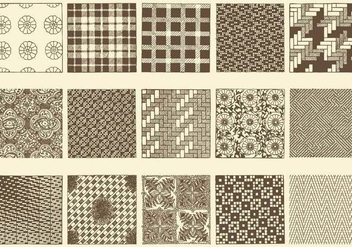 Sepia Toile Textures - vector gratuit #401389
